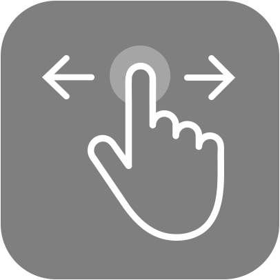 左右にスワイプ